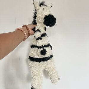 Jellycat Discontinued Junglie Bunglie Zebra Large 19”Plush Stuffed Animal Toy